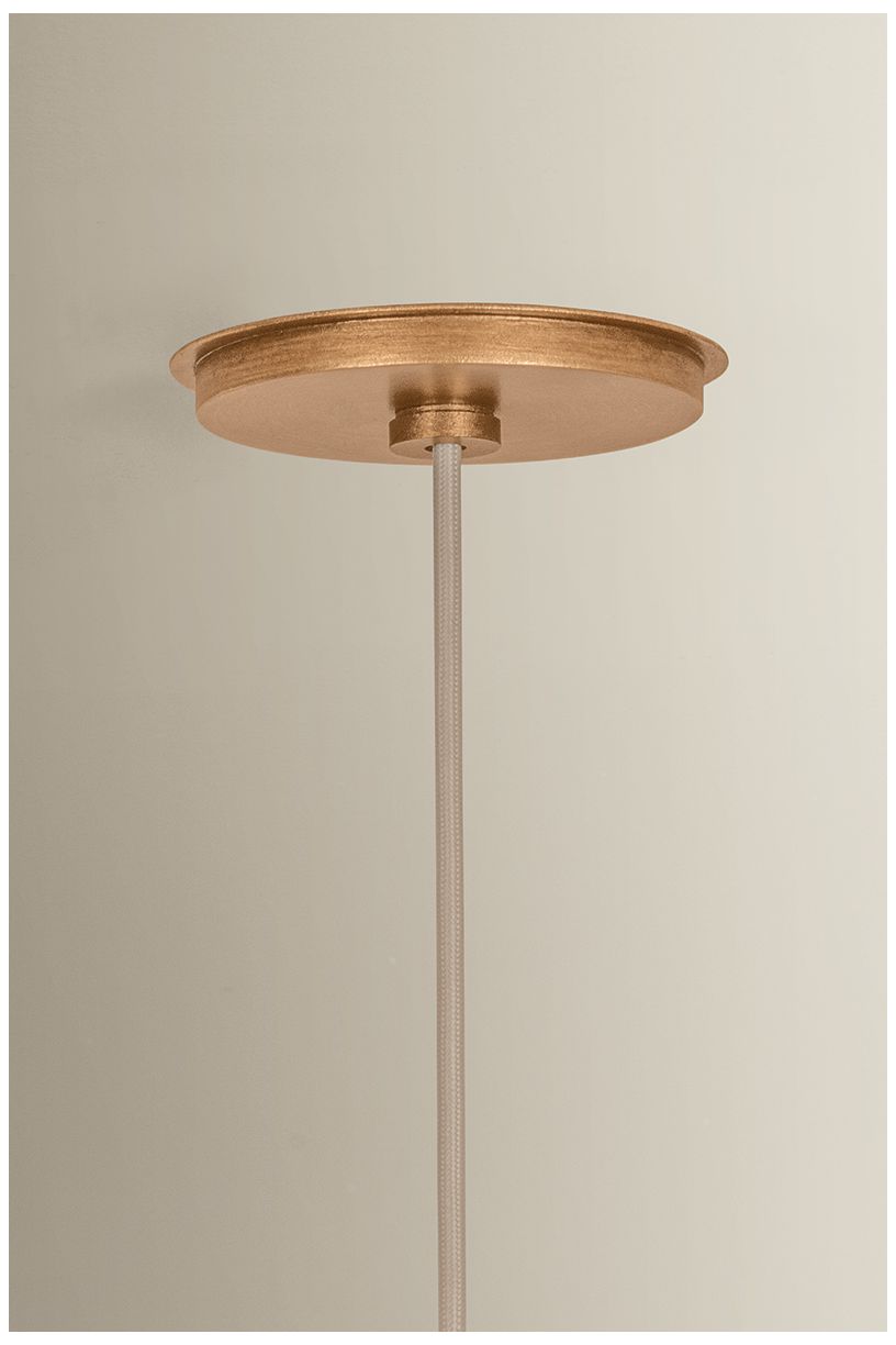 Image 4 Hudson Valley Lighting Louise Pendant Patina Gold Leaf more views