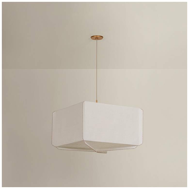 Image 6 Hudson Valley Lighting Louise Pendant Patina Gold Leaf more views