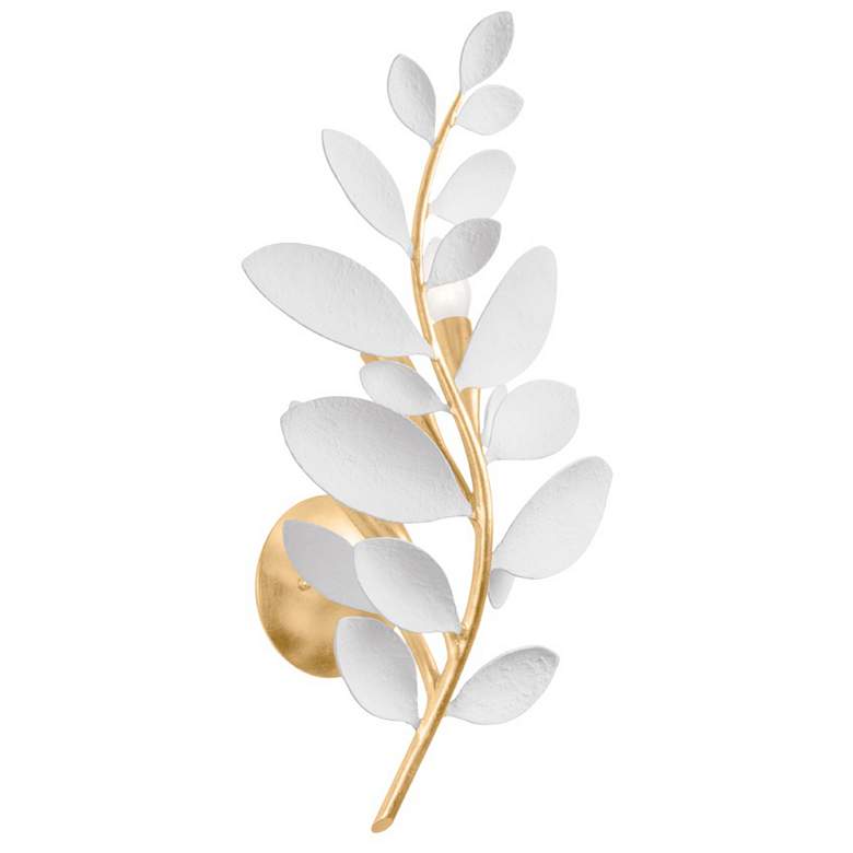 Image 1 Hudson Valley Lighting Marabec 10.75 in. Vintage Gold Leaf Wall Sconce
