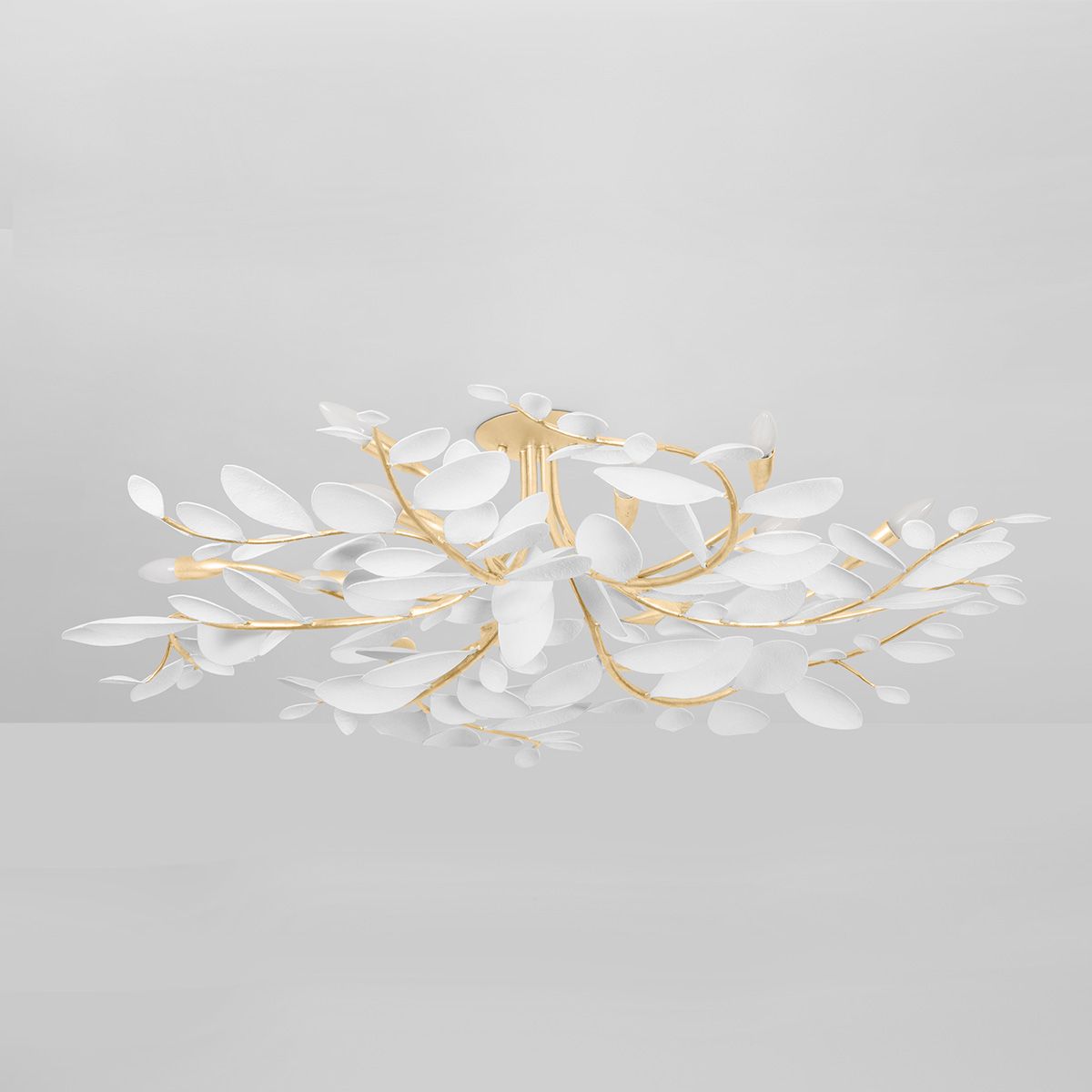 Image 4 Hudson Valley Lighting Marabec 48 in. Vintage Gold Leaf Semi Flush more views