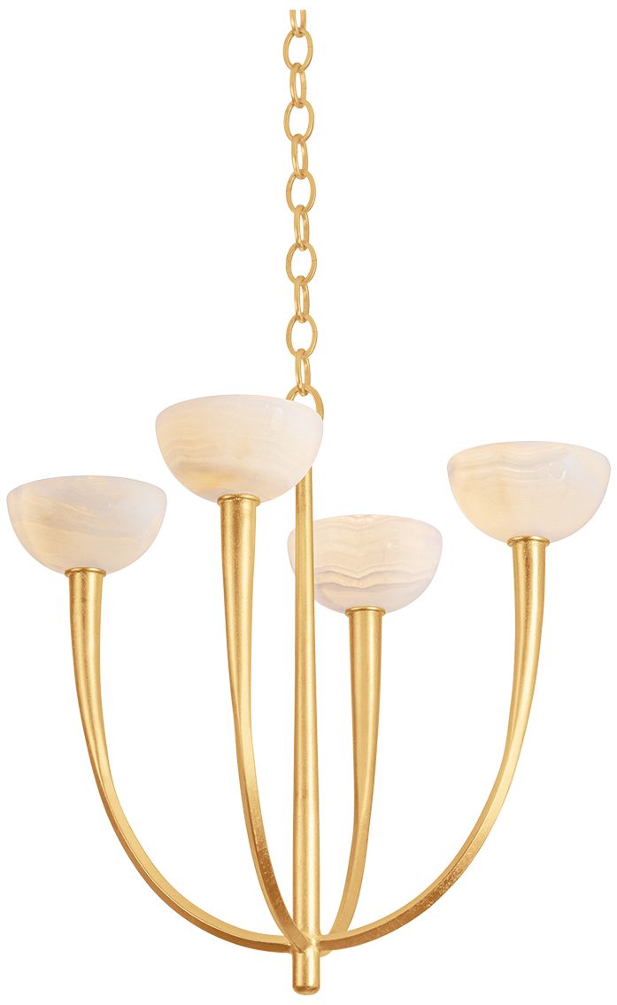 Hudson Valley Lighting Maywood Chandelier Vintage Gold Leaf