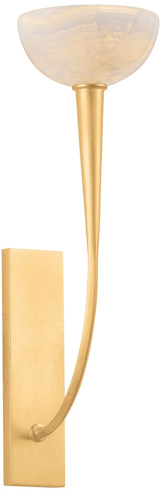 Image 2 Hudson Valley Lighting Maywood Wall Sconce Vintage Gold Leaf