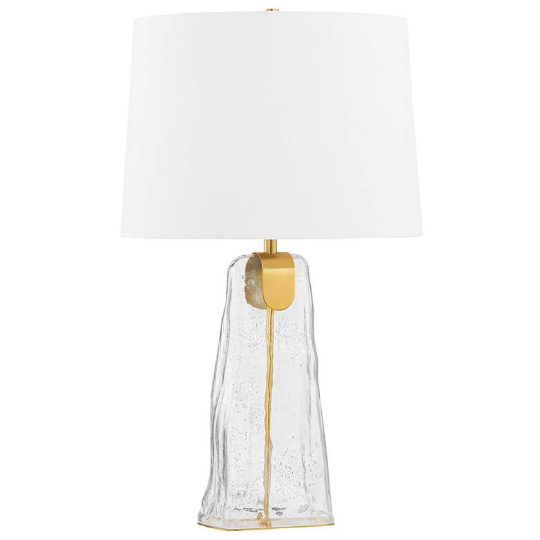 Image 1 Hudson Valley Lighting Midura 16.5 in. Aged Brass Table Lamp