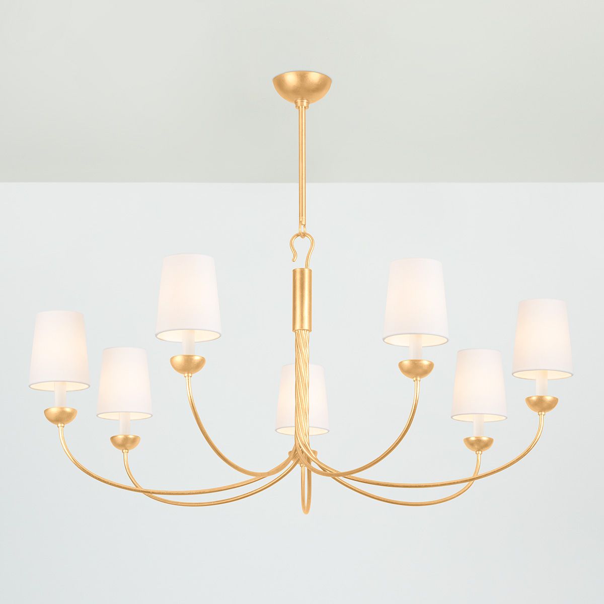 Image 3 Hudson Valley Lighting Montpelier 48 in. Vintage Gold Leaf Chandelier more views