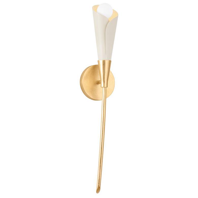 Image 1 Hudson Valley Lighting Montrose 4.5 in. Vintage Gold Leaf Wall Sconce
