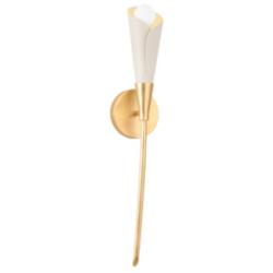 Hudson Valley Lighting Montrose 4.5 in. Vintage Gold Leaf Wall Sconce