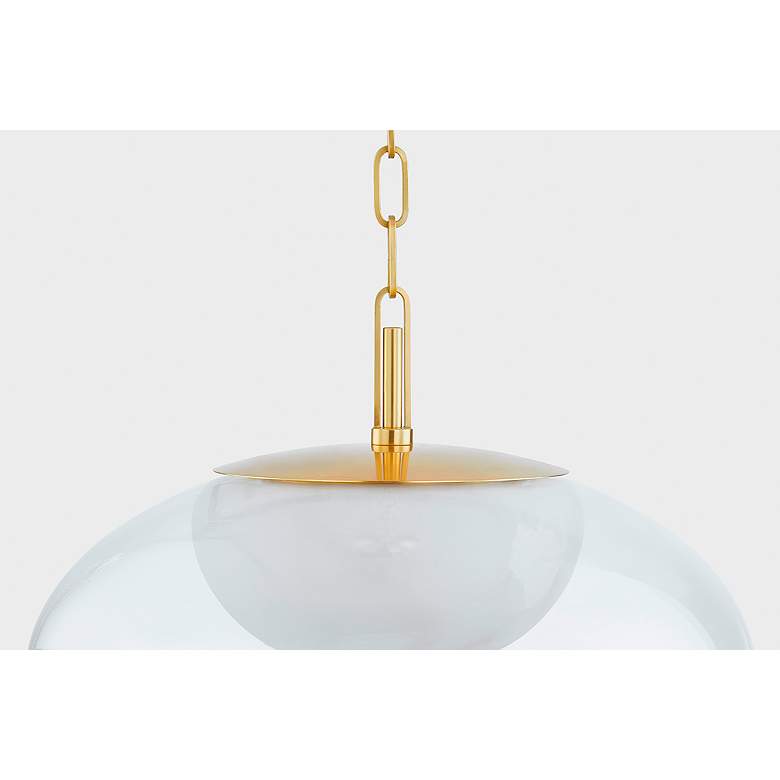 Image 6 Hudson Valley Lighting Moore 17 in. Aged Brass Pendant more views