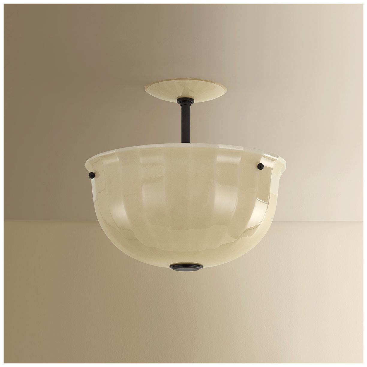 Image 5 Hudson Valley Lighting Nevins Semi Flush more views