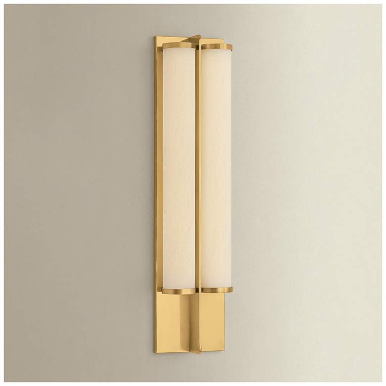 Image 1 Hudson Valley Lighting Northfield Wall Sconce Aged Brass