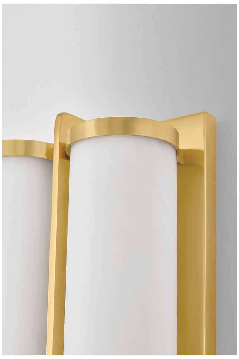 Image 4 Hudson Valley Lighting Northfield Wall Sconce Aged Brass more views