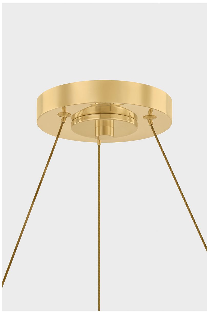 Image 3 Hudson Valley Lighting Pacama Chandelier Aged Brass more views