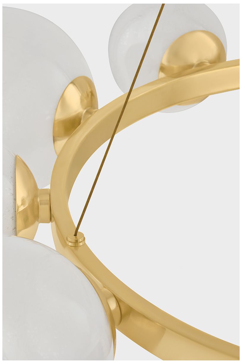 Image 6 Hudson Valley Lighting Pacama Chandelier Aged Brass more views