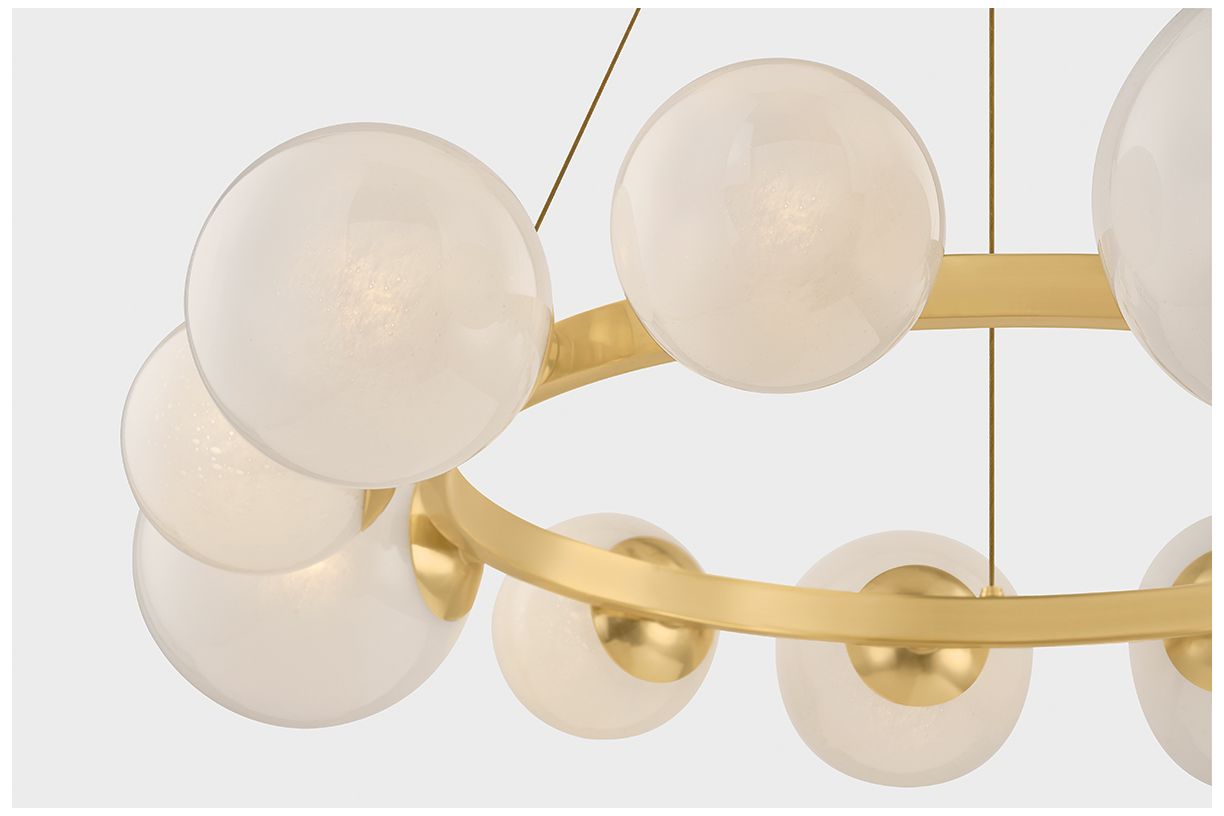 Image 7 Hudson Valley Lighting Pacama Chandelier Aged Brass more views