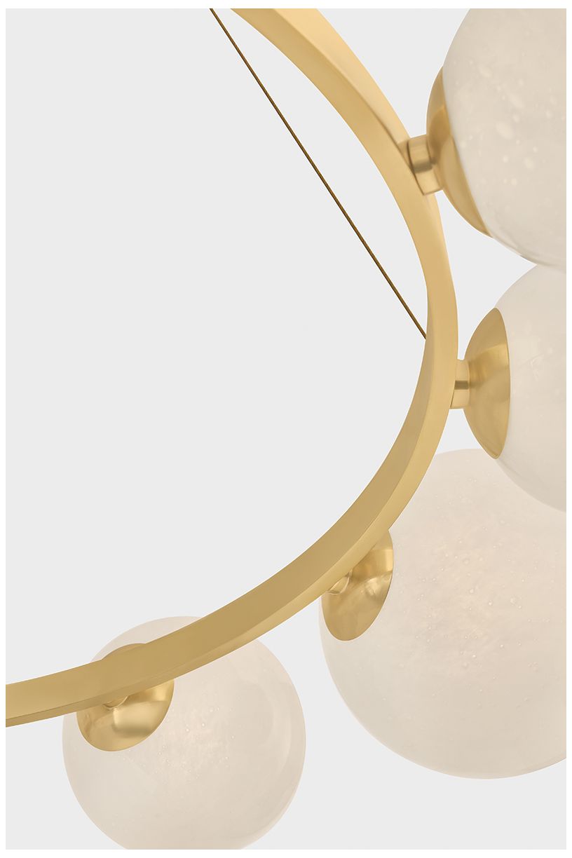 Image 4 Hudson Valley Lighting Pacama Chandelier Aged Brass more views