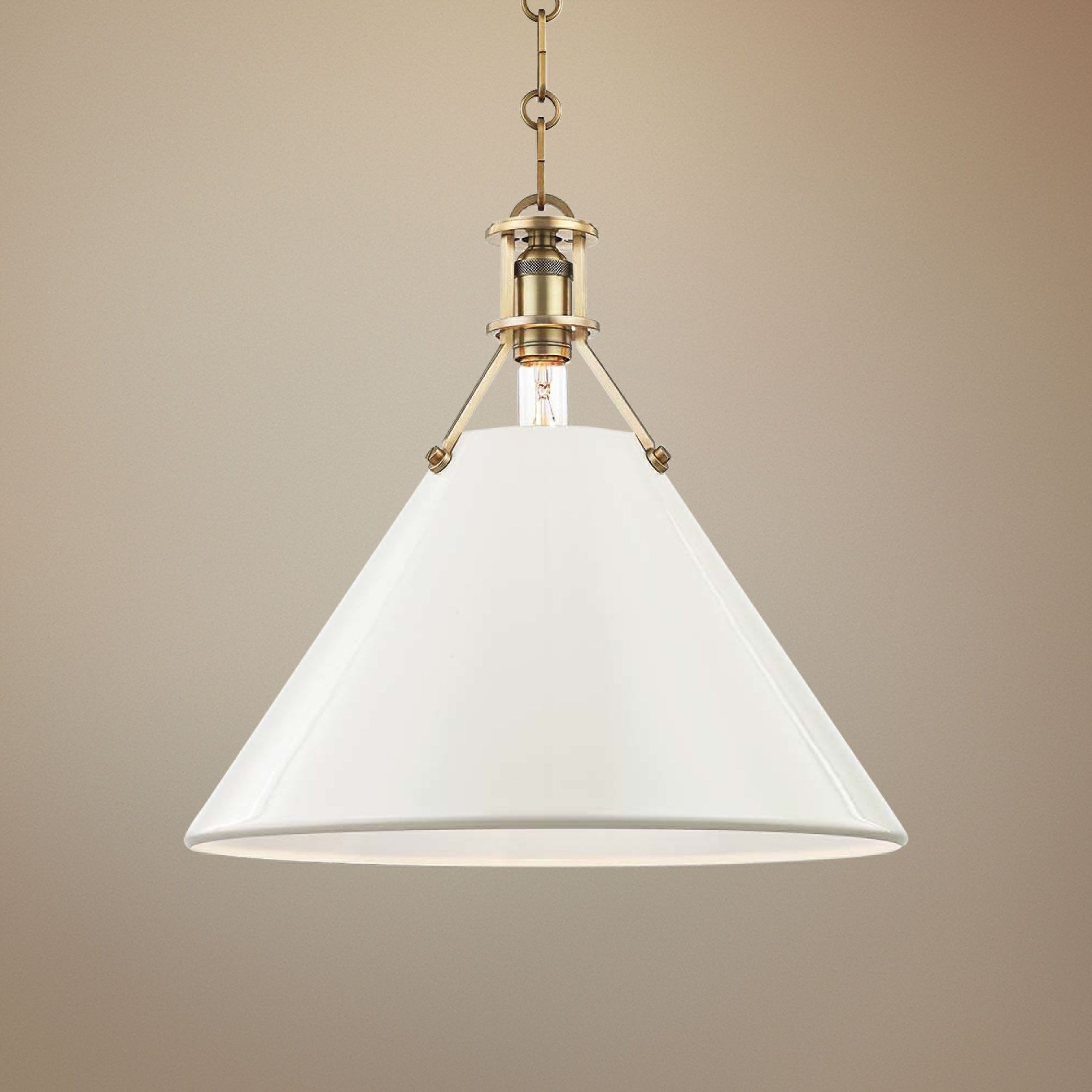 Hudson Valley Lighting Painted No. 2 Brass - Antique Brass Collection