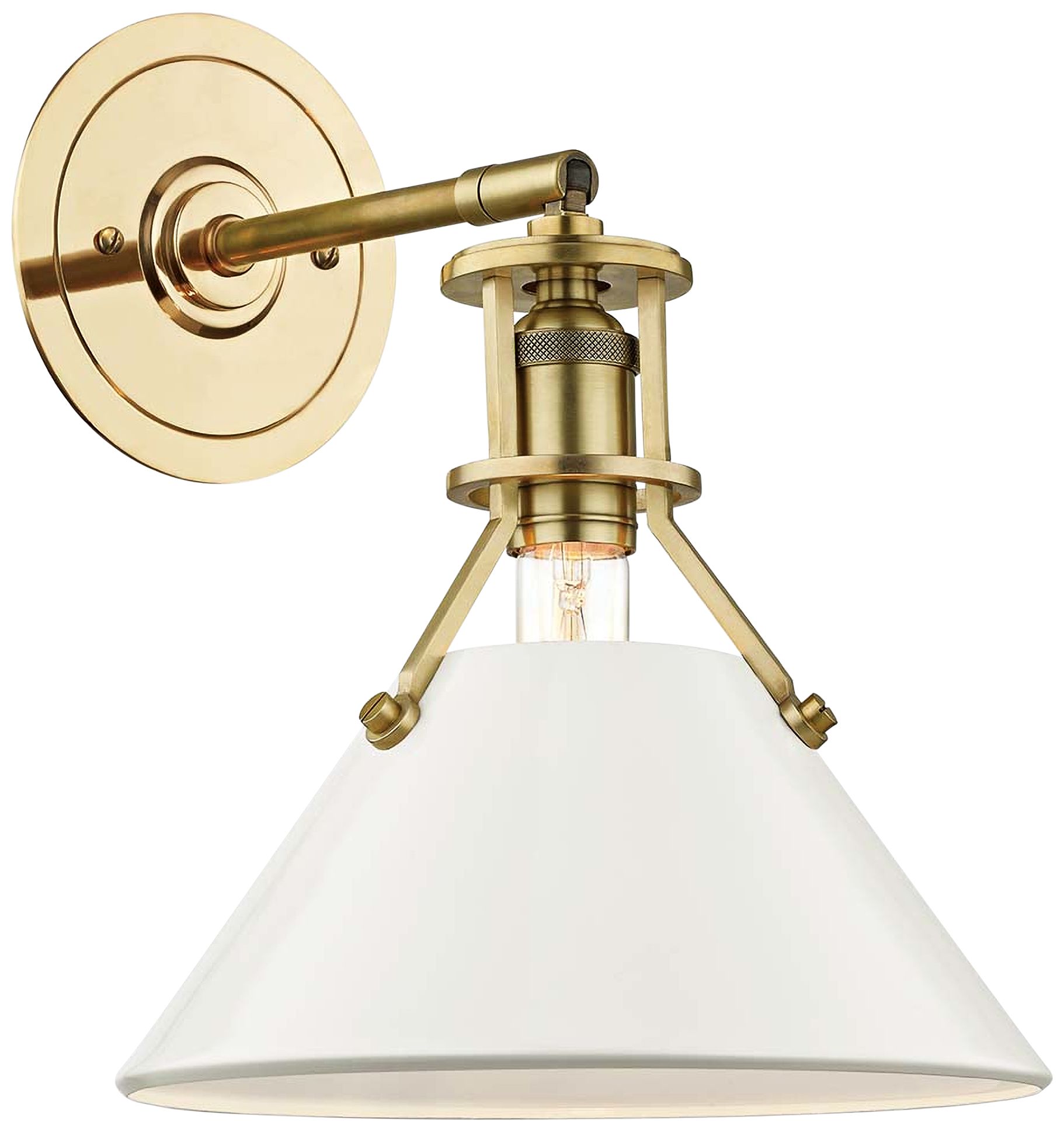 Hudson Valley Lighting Painted No. 2 Brass - Antique Brass Collection