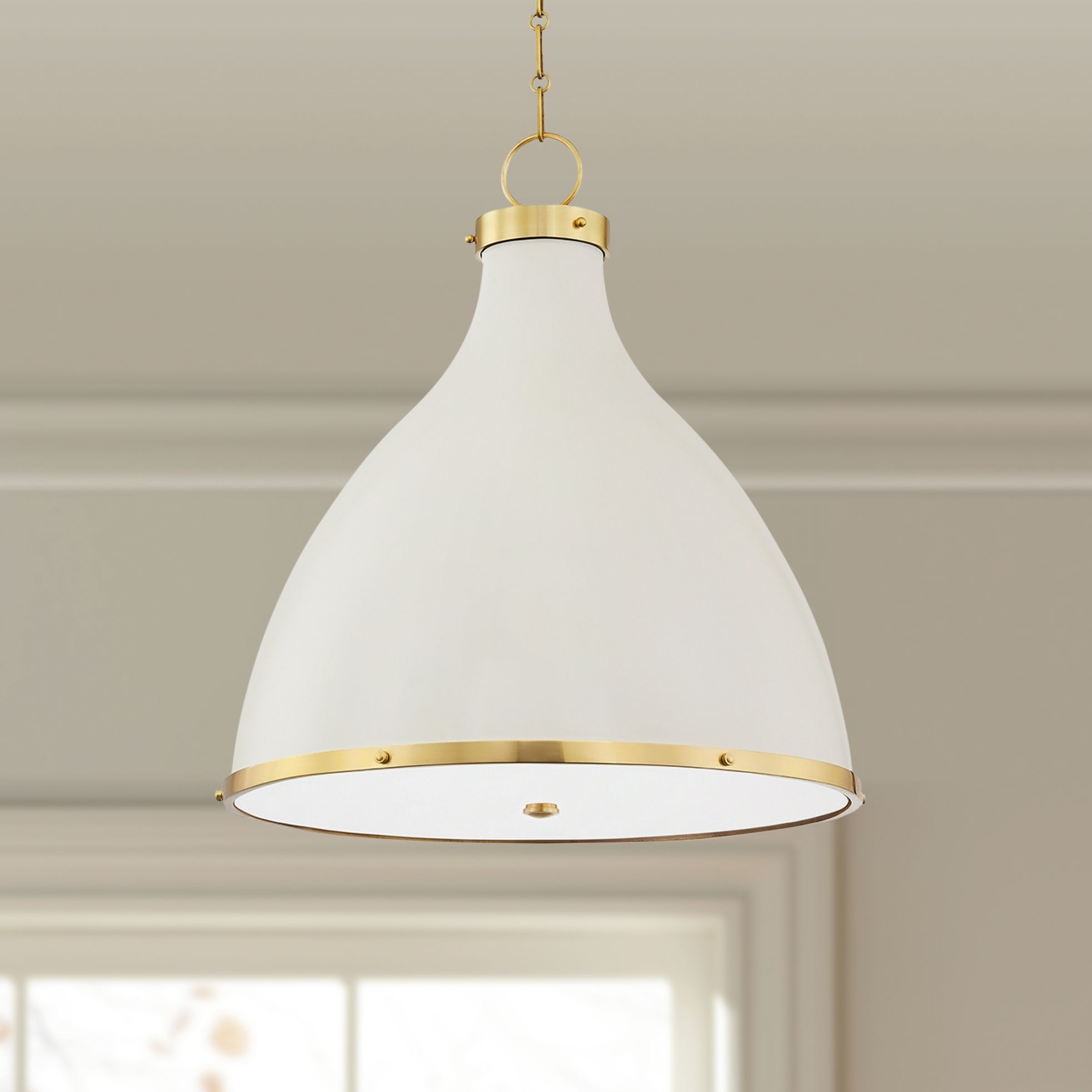 Hudson Valley Lighting Painted No. 3 Brass - Antique Brass Collection