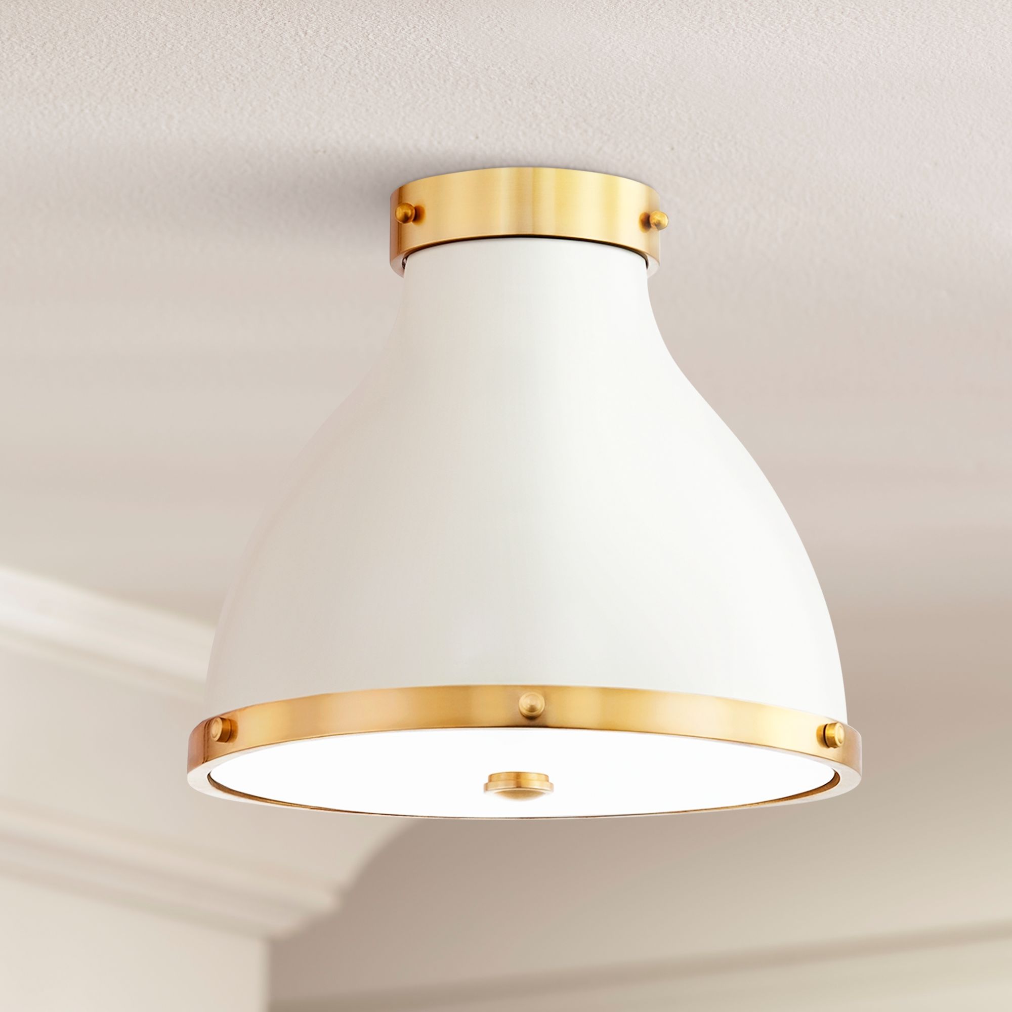 Hudson Valley Lighting Painted No. 3 Brass - Antique Brass Collection