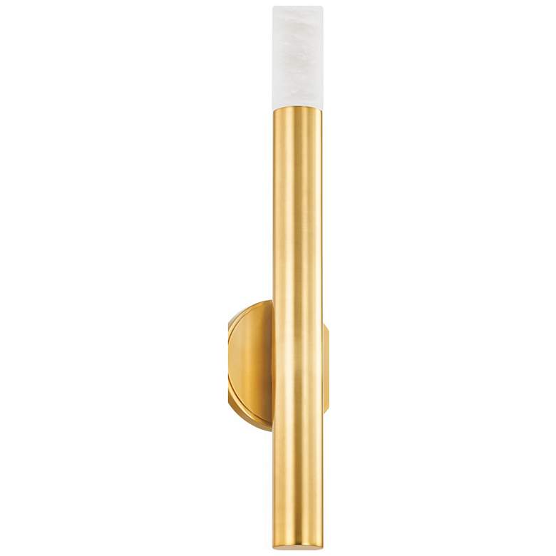 Image 1 Hudson Valley Lighting Pali 4.75 in. Aged Brass Wall Sconce