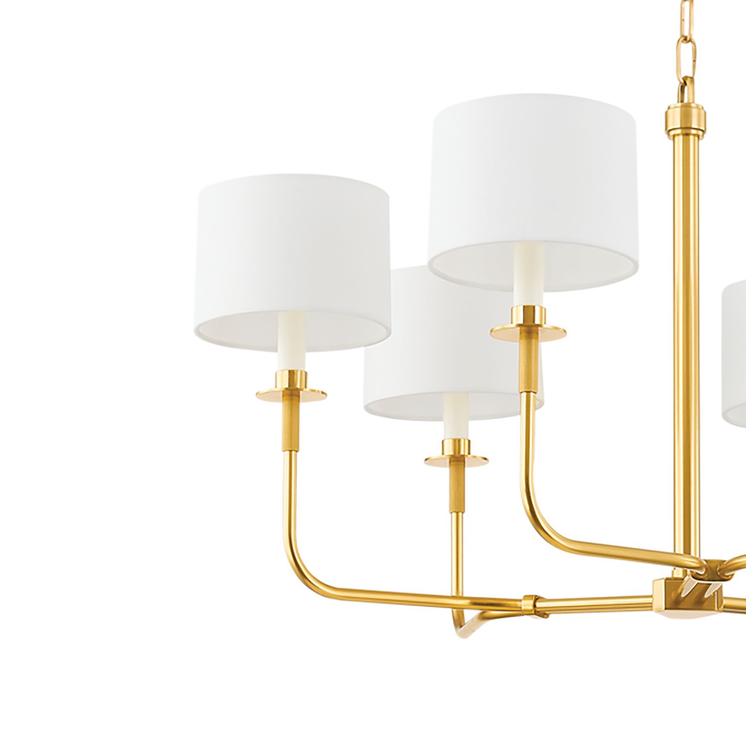 Image 3 Hudson Valley Lighting Paramus 36 in. Aged Brass Chandelier more views