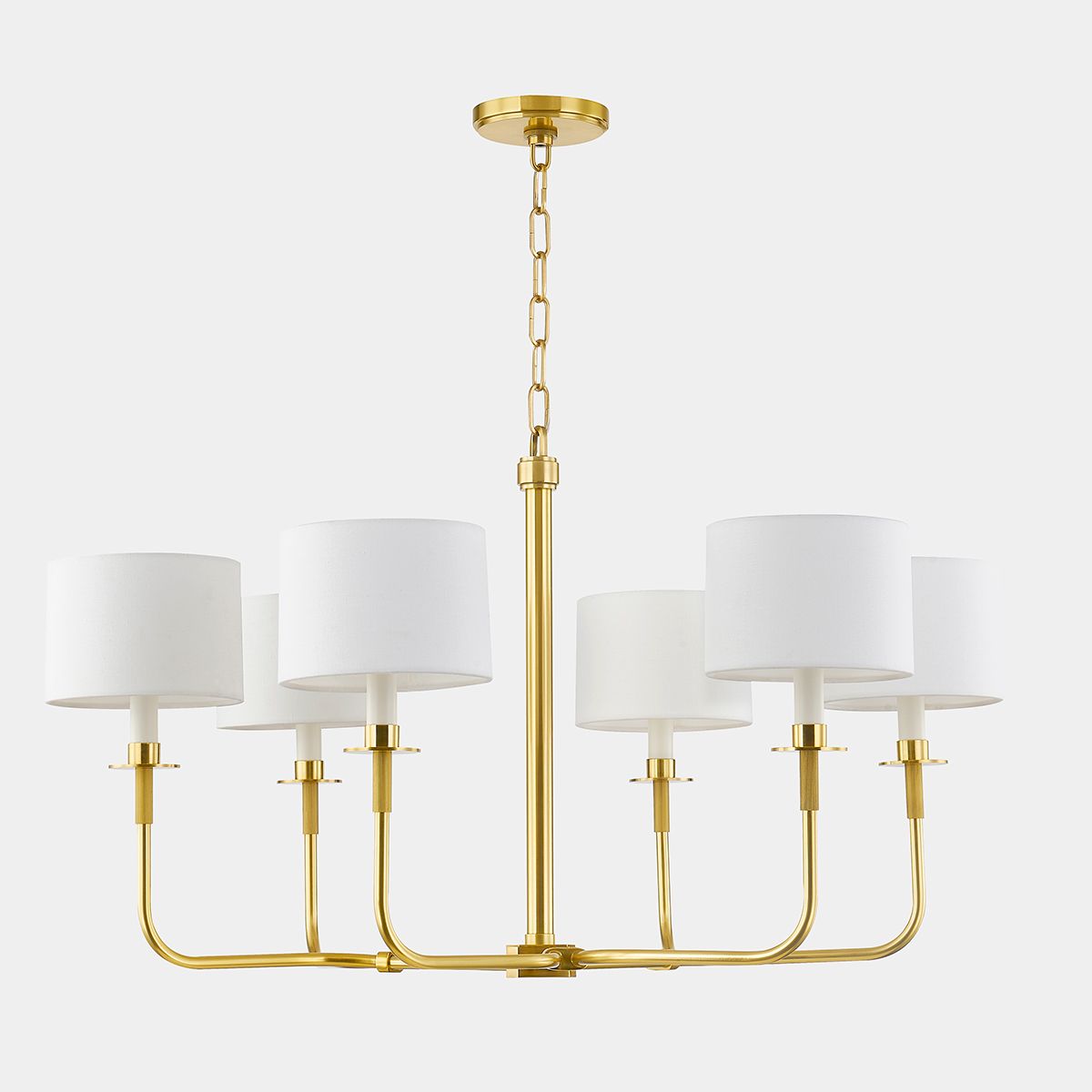 Image 6 Hudson Valley Lighting Paramus 36 in. Aged Brass Chandelier more views