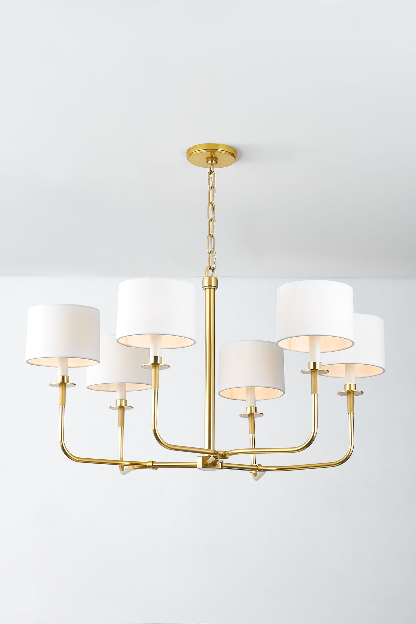 Image 7 Hudson Valley Lighting Paramus 36 in. Aged Brass Chandelier more views