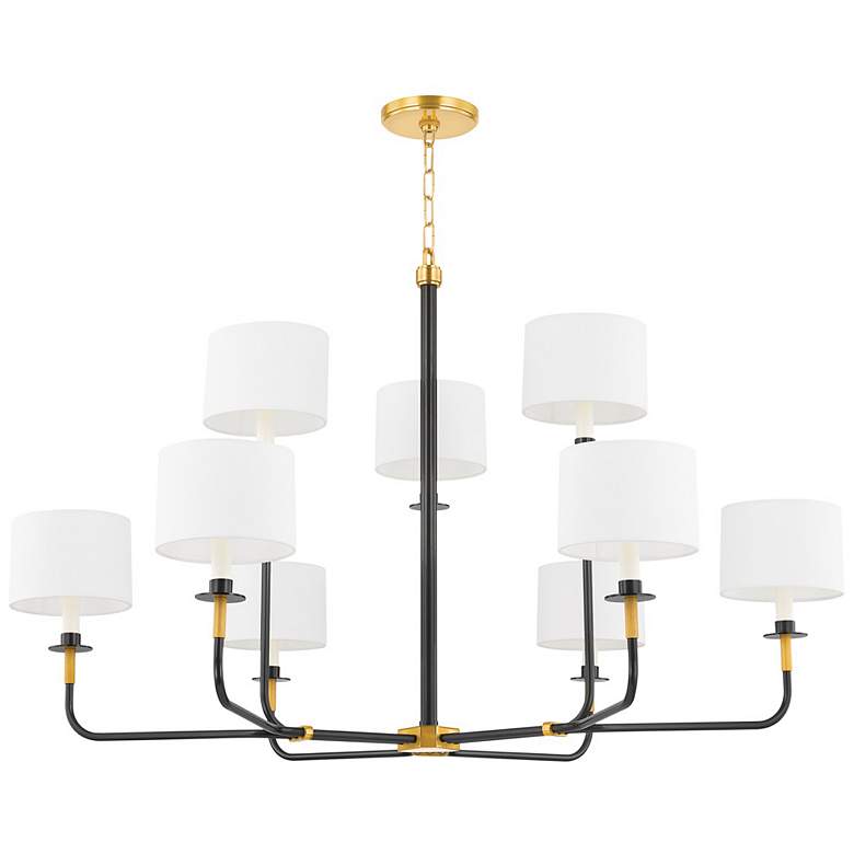 Image 1 Hudson Valley Lighting Paramus 48 in. Aged Old Bronze Chandelier