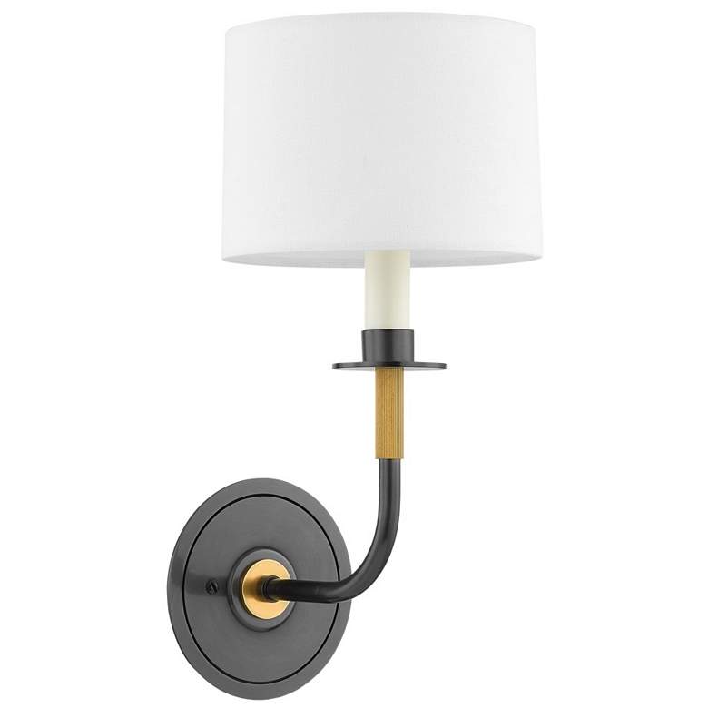 Image 1 Hudson Valley Lighting Paramus 7 in. Aged Old Bronze Wall Sconce