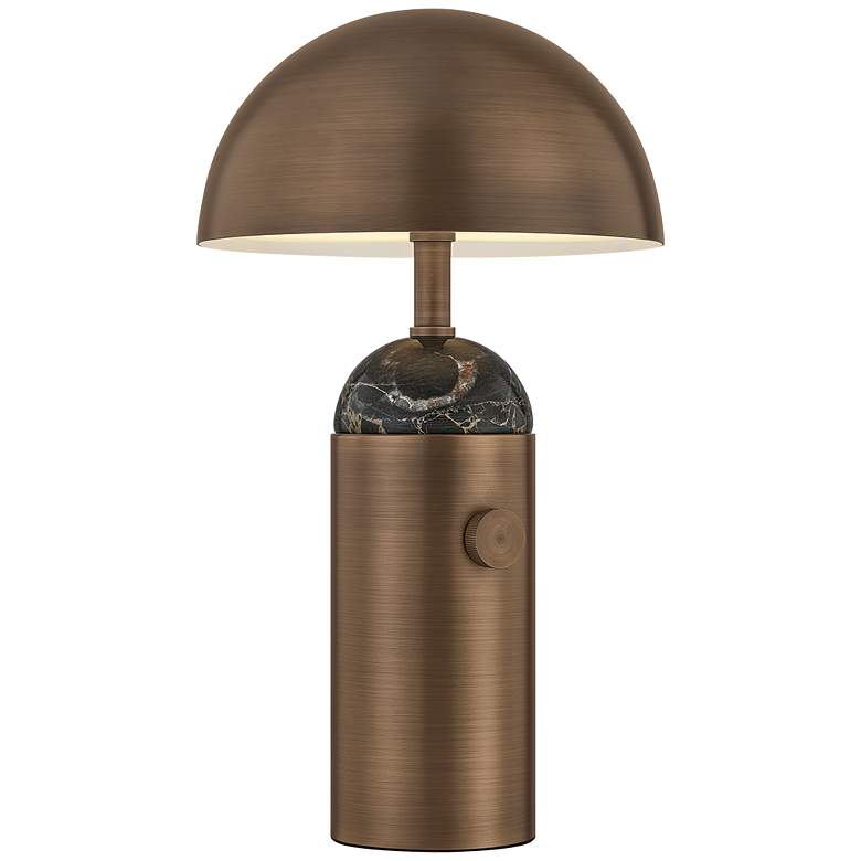 Image 2 Hudson Valley Lighting Parkston Rechargeable Table Lamp Historic Bronze