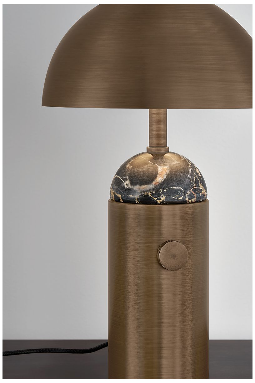 Image 6 Hudson Valley Lighting Parkston Rechargeable Table Lamp Historic Bronze more views