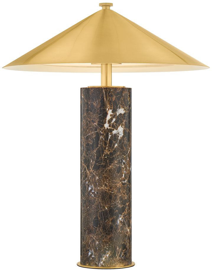 Image 3 Hudson Valley Lighting Permont Rechargeable Table Lamp Aged Brass more views