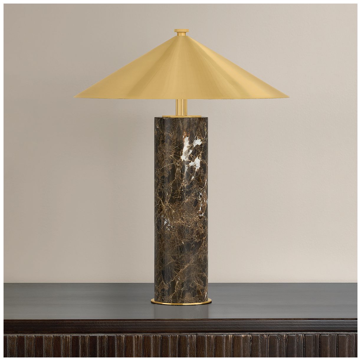 Image 6 Hudson Valley Lighting Permont Rechargeable Table Lamp Aged Brass more views