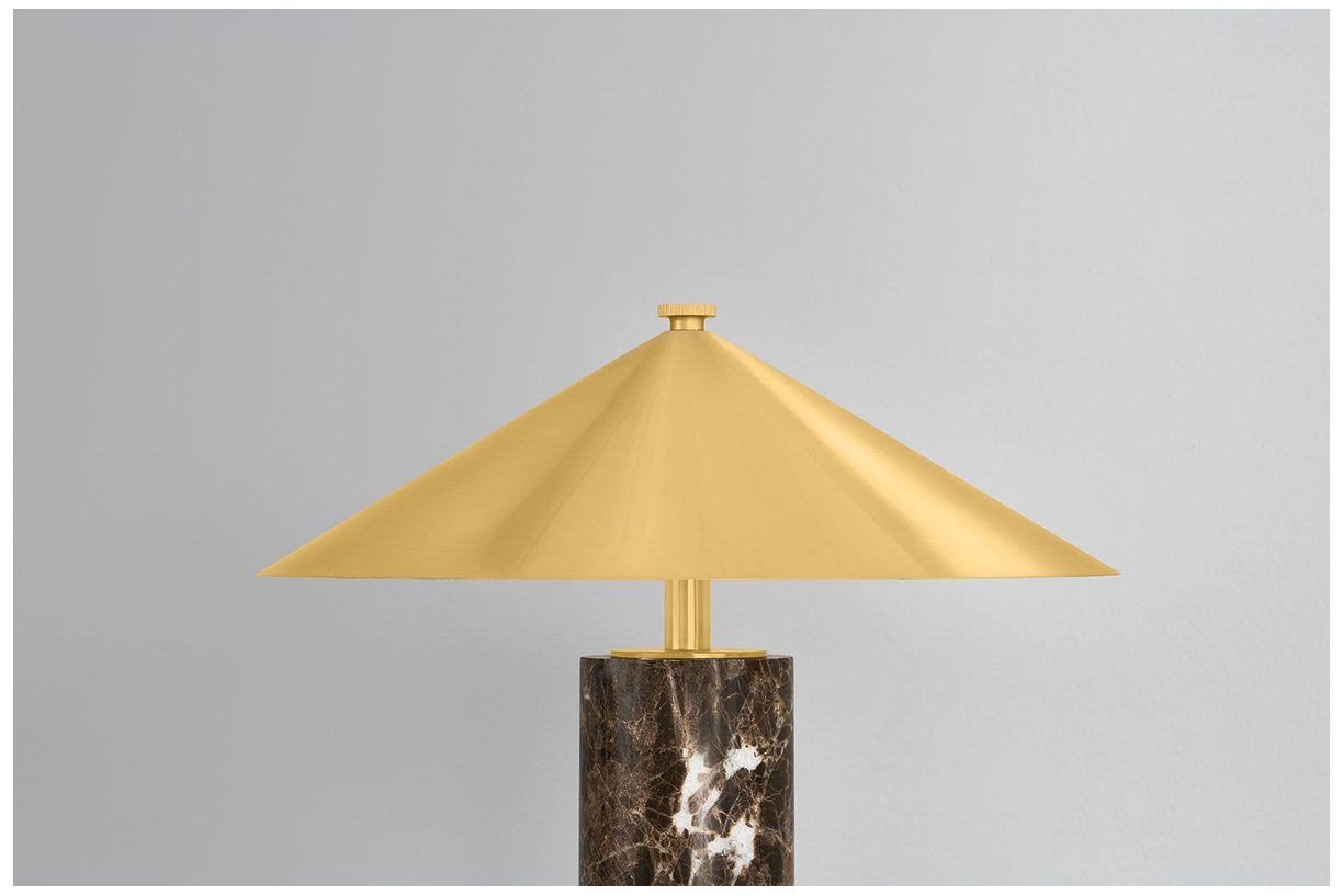 Image 7 Hudson Valley Lighting Permont Rechargeable Table Lamp Aged Brass more views