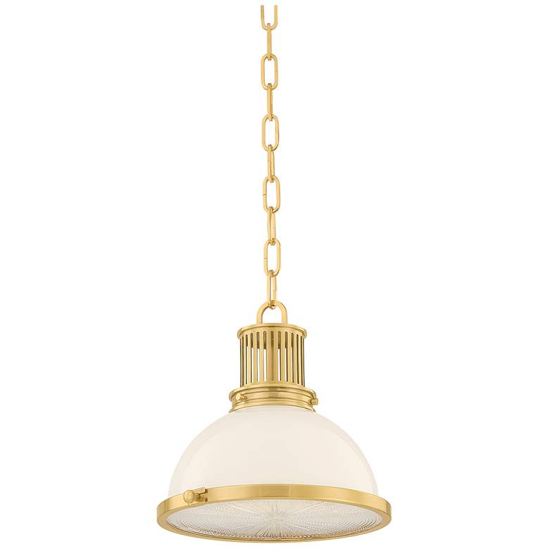 Image 2 Hudson Valley Lighting Pinesbridge Pendant Aged Brass