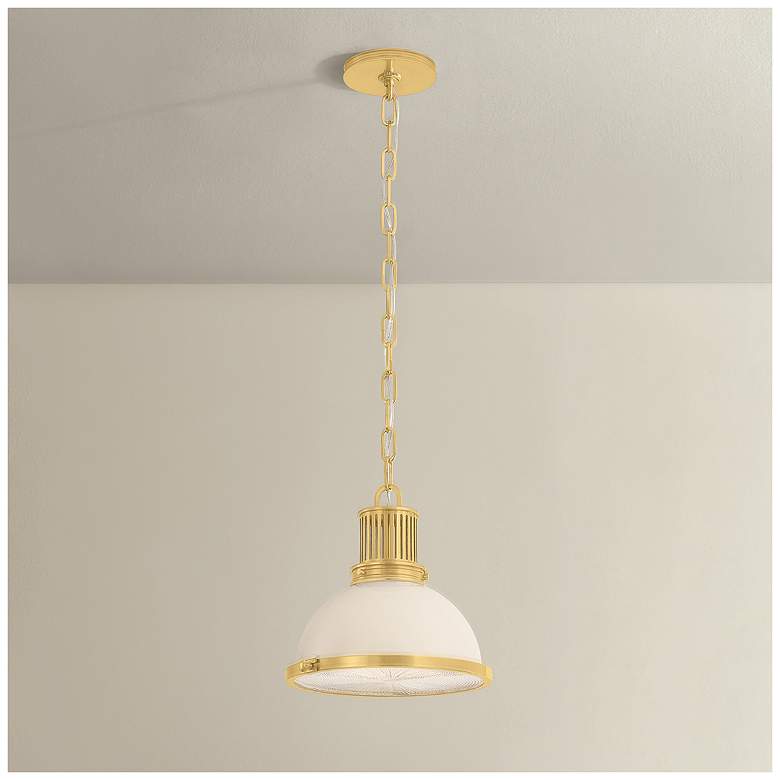Image 1 Hudson Valley Lighting Pinesbridge Pendant Aged Brass