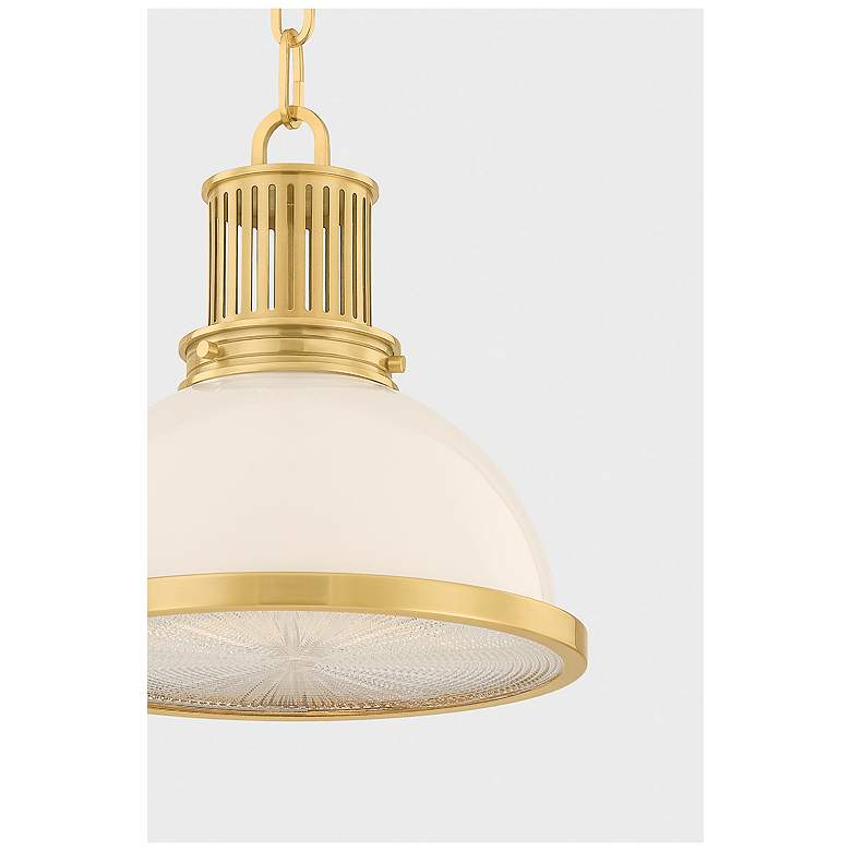 Image 5 Hudson Valley Lighting Pinesbridge Pendant Aged Brass more views