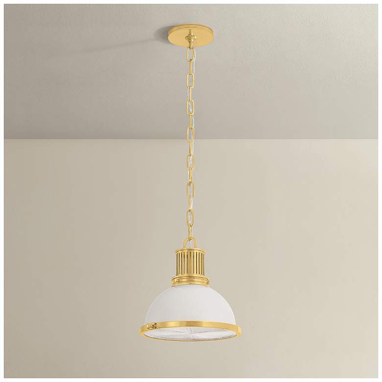 Image 6 Hudson Valley Lighting Pinesbridge Pendant Aged Brass more views