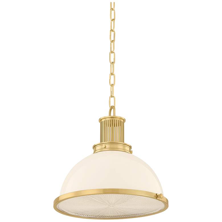 Image 2 Hudson Valley Lighting Pinesbridge Pendant Aged Brass