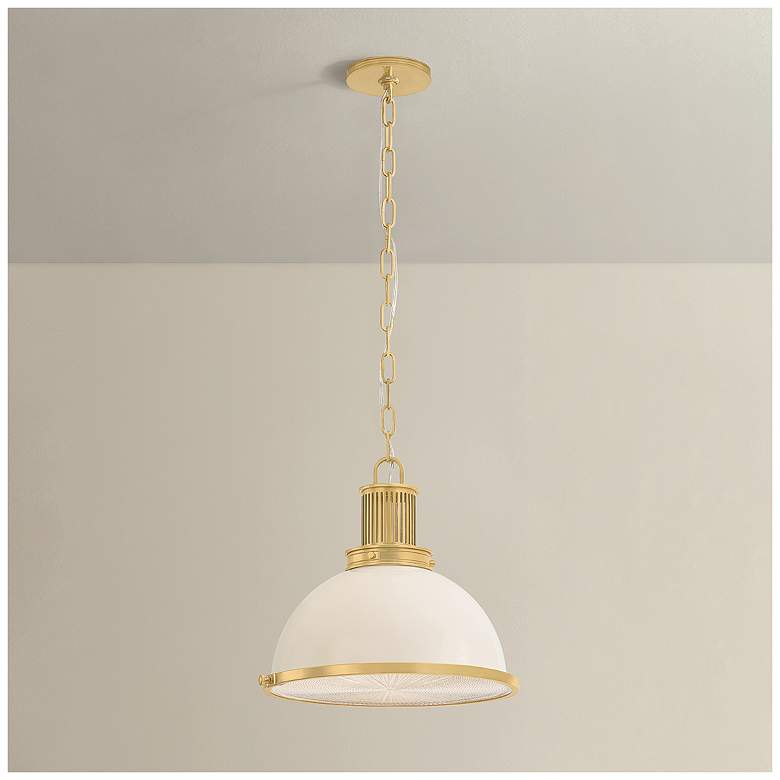 Image 1 Hudson Valley Lighting Pinesbridge Pendant Aged Brass