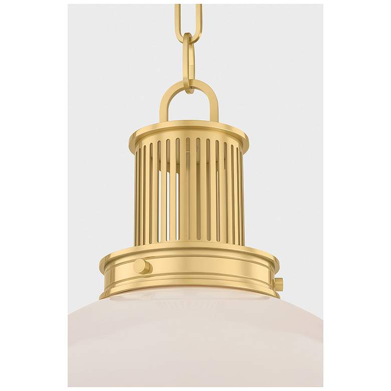 Image 3 Hudson Valley Lighting Pinesbridge Pendant Aged Brass more views