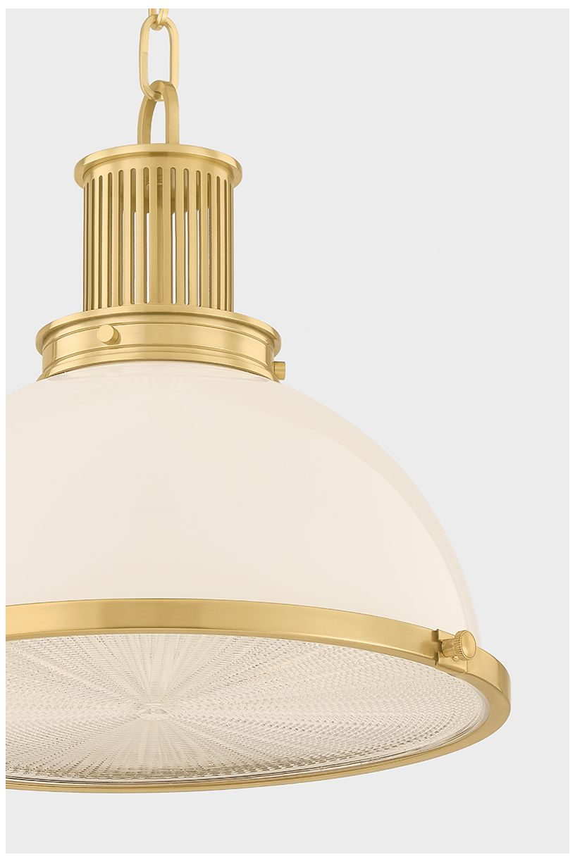 Image 6 Hudson Valley Lighting Pinesbridge Pendant Aged Brass more views