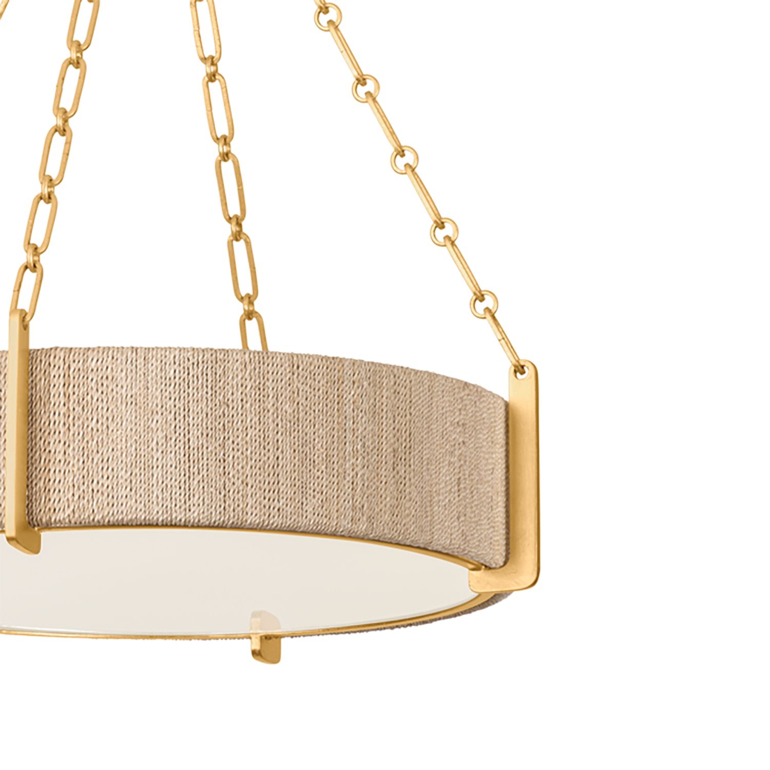Image 3 Hudson Valley Lighting Quebec 22 in. Gold Leaf Chandelier more views