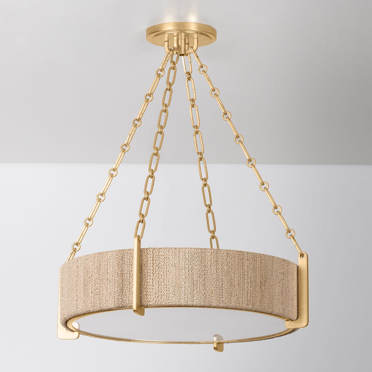 Image 4 Hudson Valley Lighting Quebec 22 in. Gold Leaf Chandelier more views