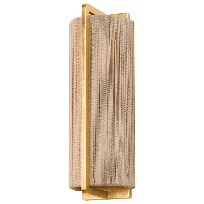Image 1 Hudson Valley Lighting Quebec 5.75 in. Gold Leaf Wall Sconce