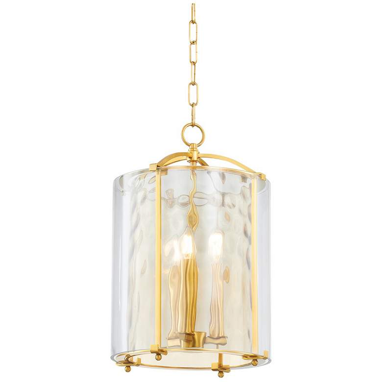 Image 1 Hudson Valley Lighting Ramsey 12 in. Aged Brass Lantern