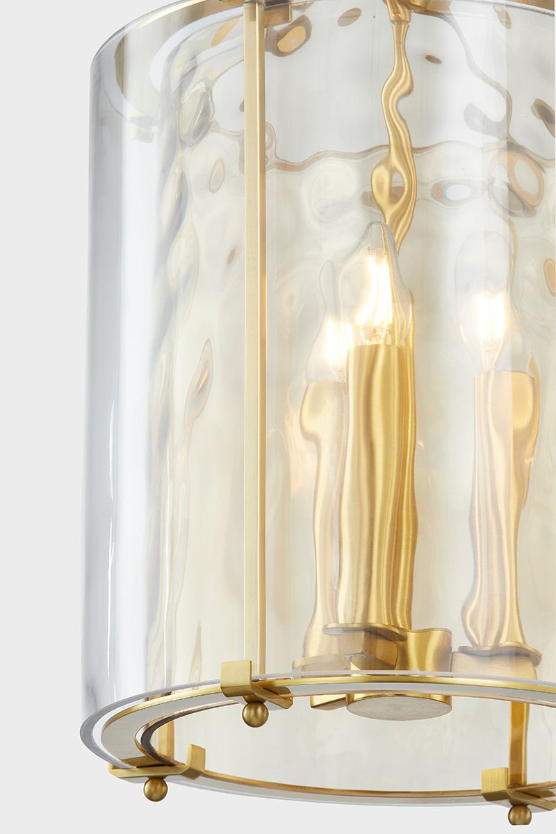 Image 5 Hudson Valley Lighting Ramsey 12 in. Aged Brass Lantern more views