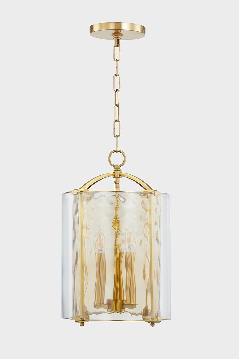 Image 6 Hudson Valley Lighting Ramsey 12 in. Aged Brass Lantern more views