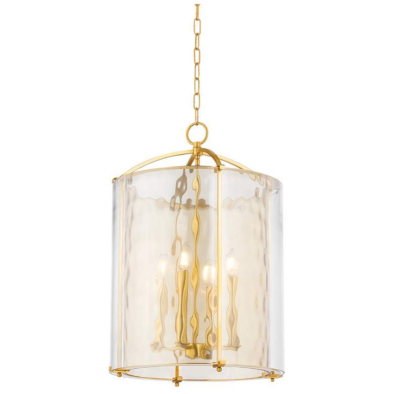 Image 1 Hudson Valley Lighting Ramsey 18 in. Aged Brass Lantern