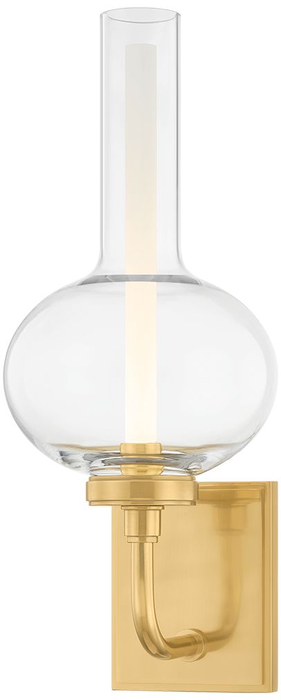 Hudson Valley Lighting Rossman Wall Sconce Aged Brass