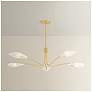 1_Hudson Valley Lighting Tenafly Chandelier Aged Brass